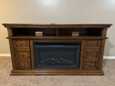 Electric Fireplace with Remote