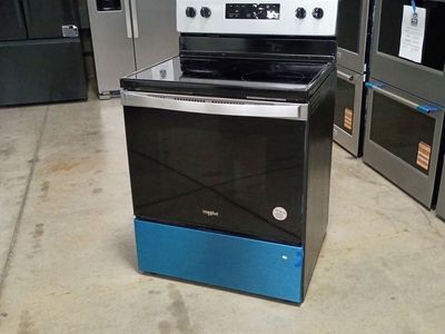 NEW WHIRLPOOL STAINLESS ELECTRIC RANGE