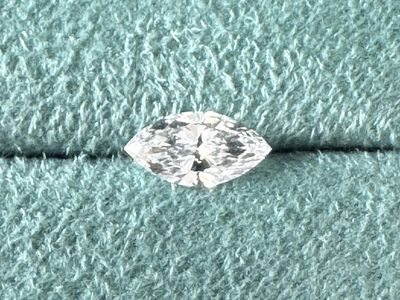 .54 Carat Marquise Cut Loose Lab Diamond Clear Brilliant E VS1 IGI Certified. Comes with a full report. Perfect for jewelry.