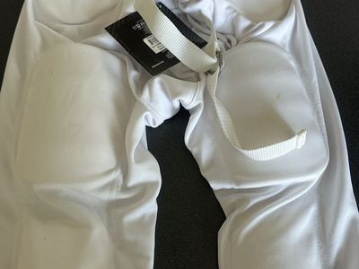 Adams Youth Large Padded Football Pants - White (NWT)