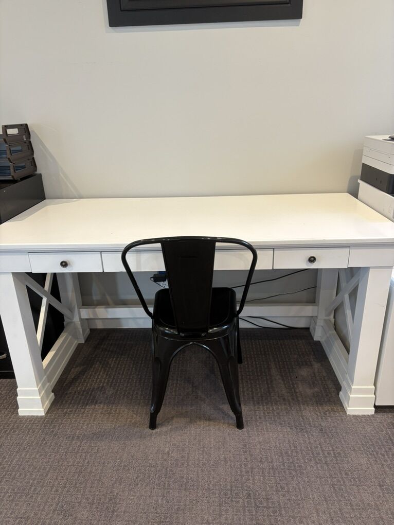 Solid White Desk