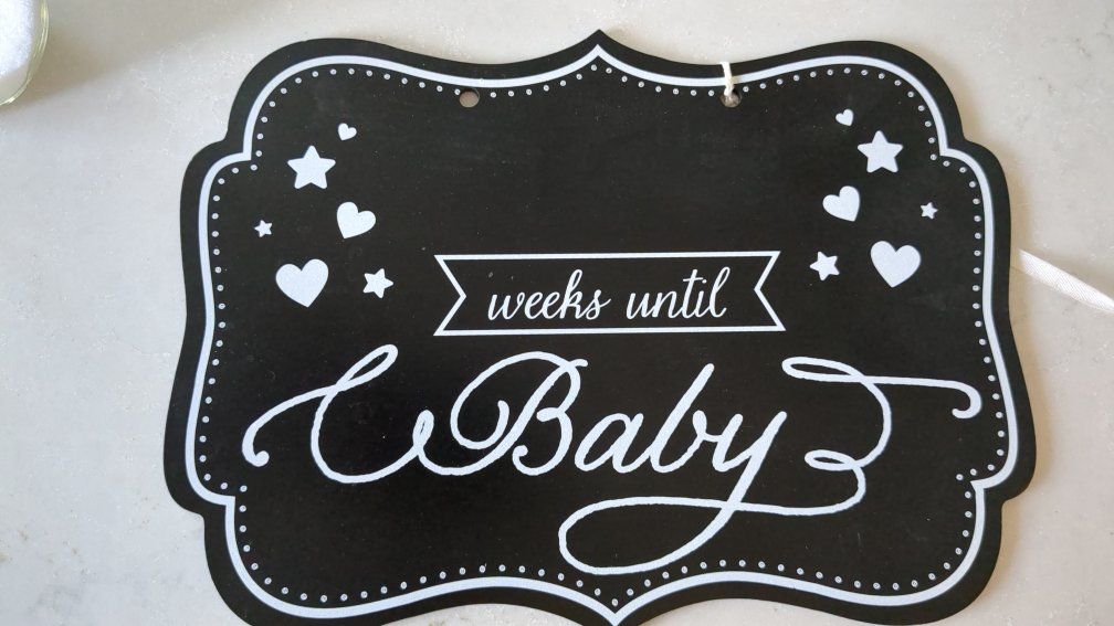 baby shower plaque