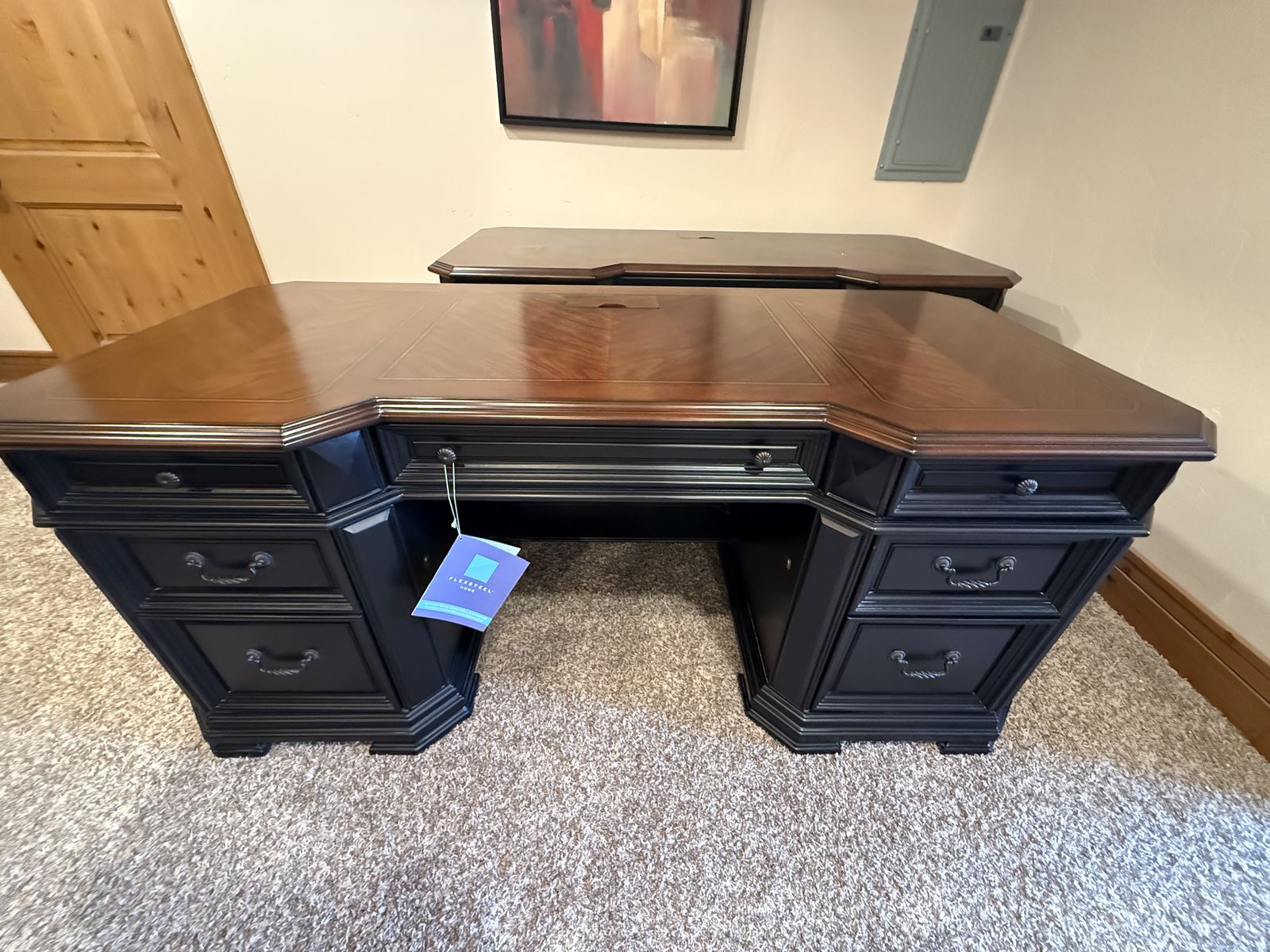 Brand New! 72" Flexsteel Eastchester Executive Desk with Electrical Port