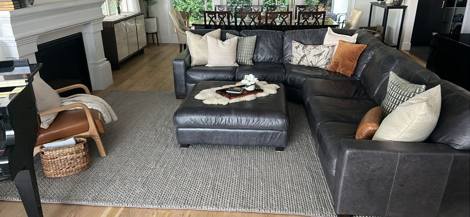Nuloom Braided Muted Gray 8 1/2 x 11 1/2 Rug