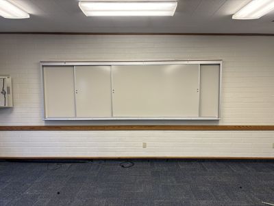 Large Wall-Mounted Whiteboard with Sliding Panels ( FREE )