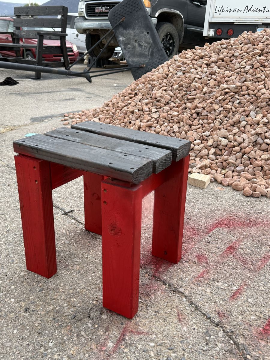 Little wooden stool