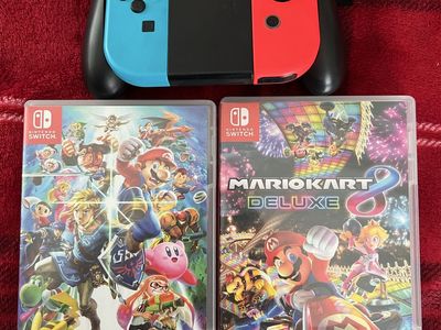 Switch Paddles, Mario kart and smash bros