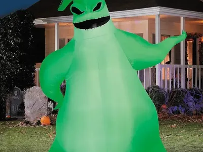 Halloween 10’ Oogie Boogie TNBC Disney Nightmare Before Christmas Inflatable Blow Up Pumpkin Home Decor Decoration Yard Prop