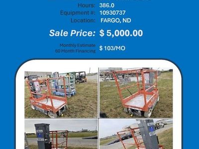 Scissor lift SJ14ft 2019 w low hrs 386 in Fargo, ND