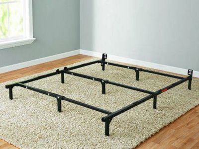 Frames Twin Full Queen Metal Rail on Casters