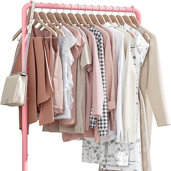 Brand New Pink Clothes Rod