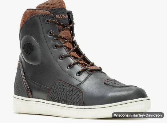 Harley-Davidson Men's Holtman 6" Waterproof Leather Motorcycle Sneaker Boots, Size 10
