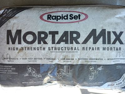 Free Bag of Mortar Cement Mix 55 Lb