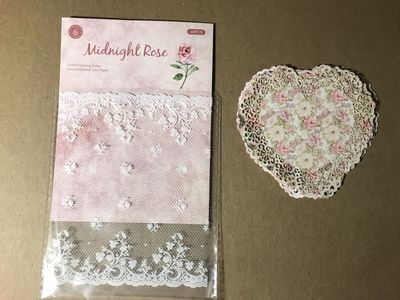 Floral Hollowed Lace Paper for Card Making and Scrapbooking Lot of 7 Packages 10 Pieces Per Package, New