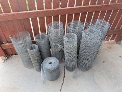 Wire fencing.