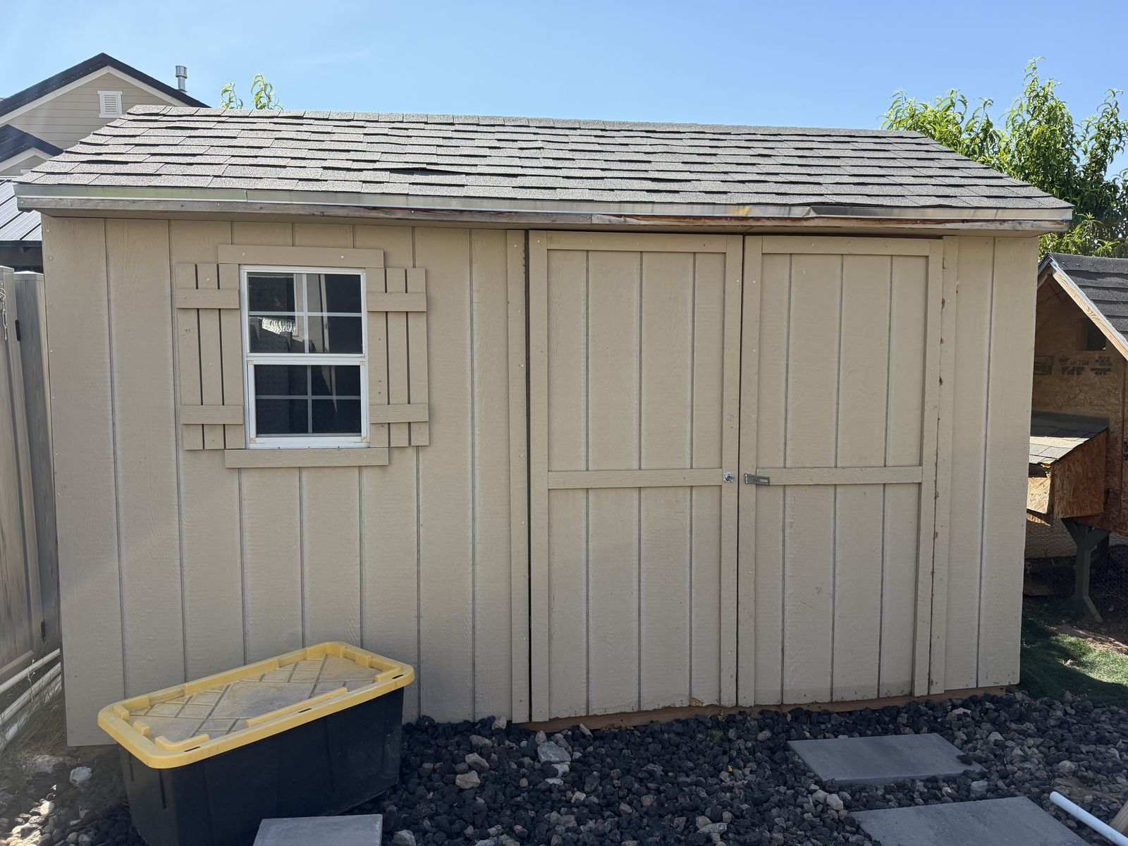 8x12 ft wood shed