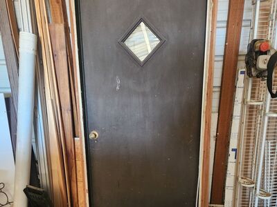 solid wood entry door and misc other doors
