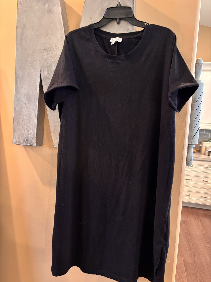 Black T-Shirt Dress XXL