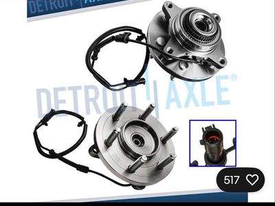 Detroit Axle 4WD Front Wheel Bearing Hub Pair for 2011-2014 Ford F-150, Expedition, Navigator