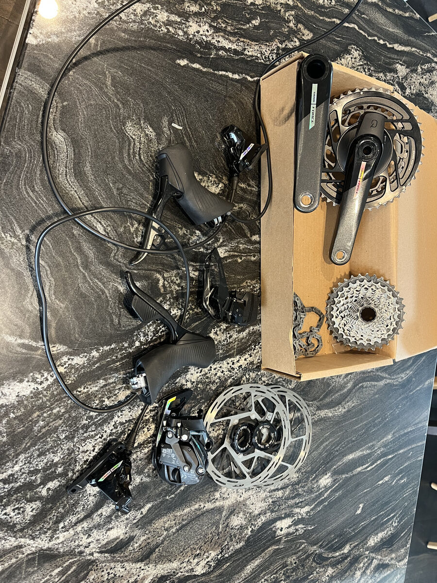 2024 SRAM Force AXS 2x Road Bike Groupset - Dual Power Meter