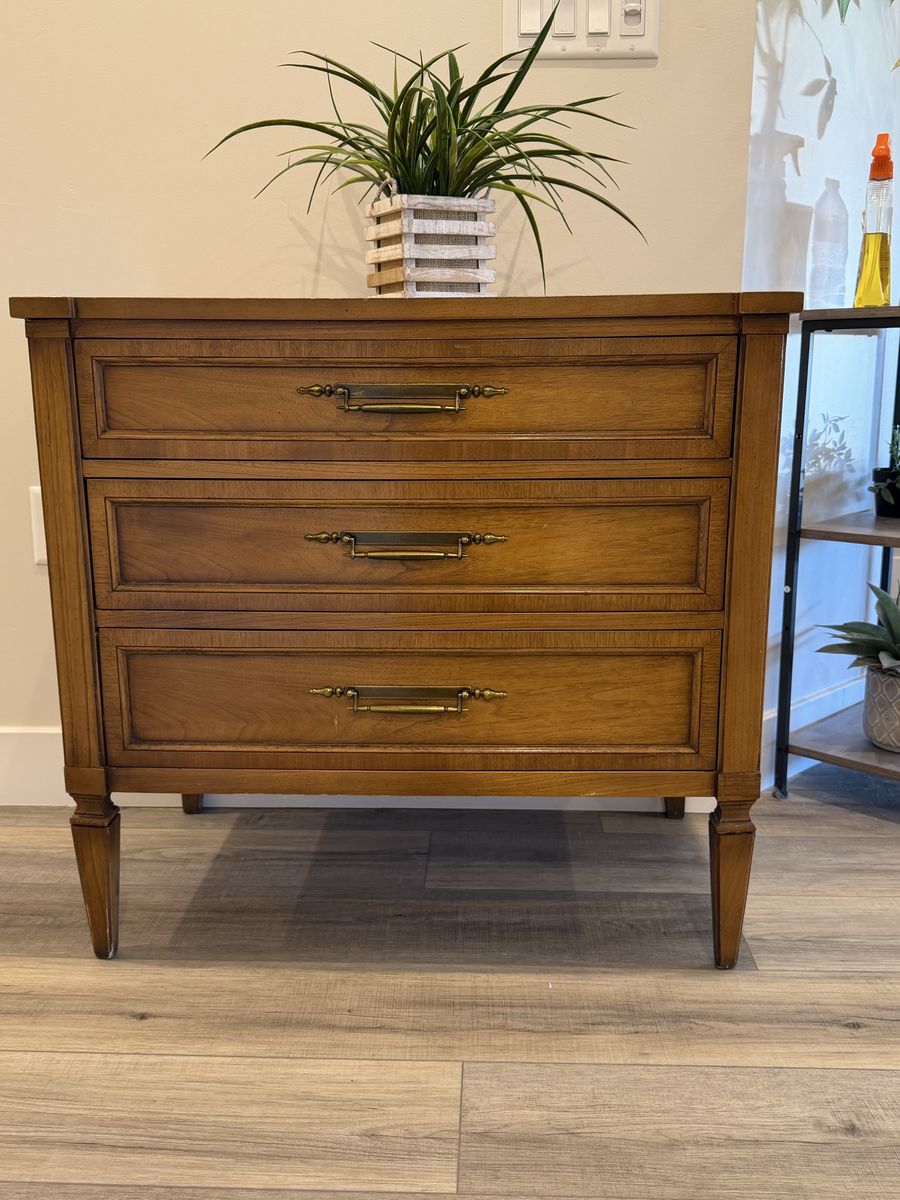 Gorgeous Vintage 3-drawer wood chest