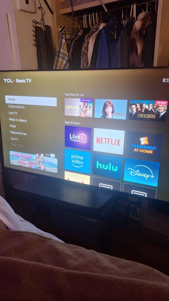 55 inch TCL LED ROKU TV