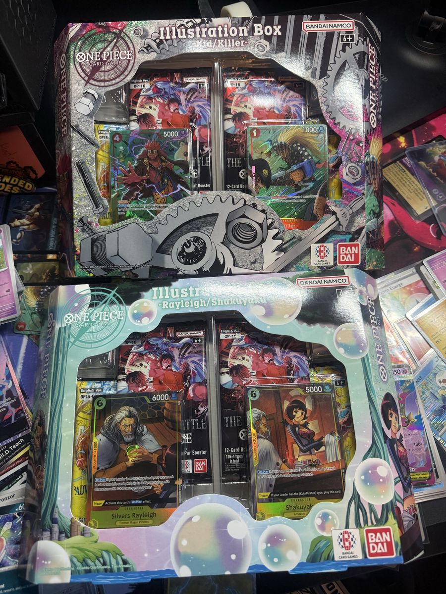 One Piece Card Game Illustration Box Vol 7 and 8.