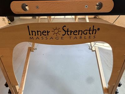 Inner Strength E2 Massage Table - 30 x 73, adjustable headrest with face pillow, bolster, and carrying bag