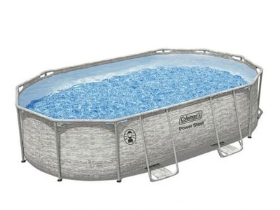 NEW IN BOX Coleman Power Steel Oval Above Ground Pool Set 16x10x42 retails for $650!