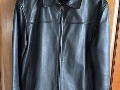 Banana Republic black leather jacket Mens Medium