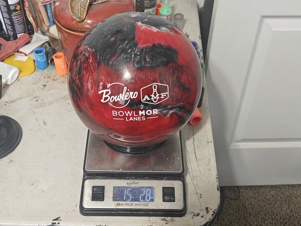 15lb Plastic Bowling Ball Undrilled