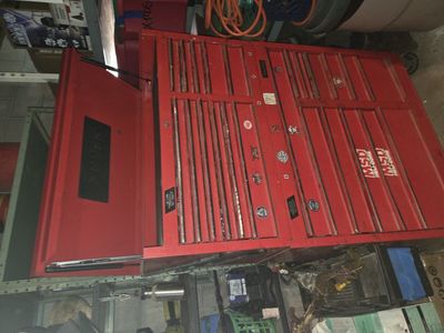 Husky brand Two Tier 23 drawer standing tool box