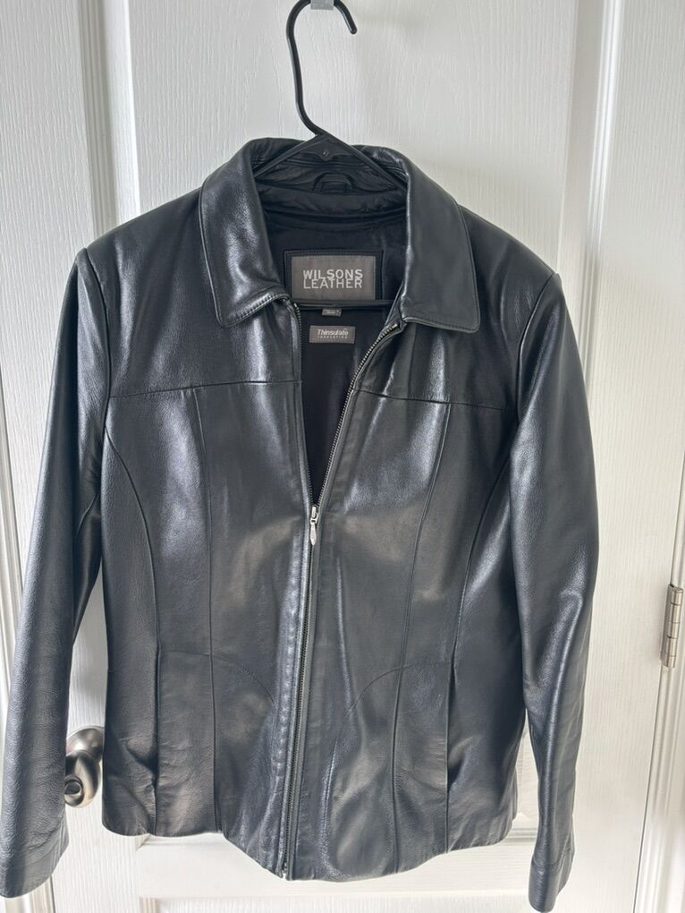 Womens Leather Coat - Large