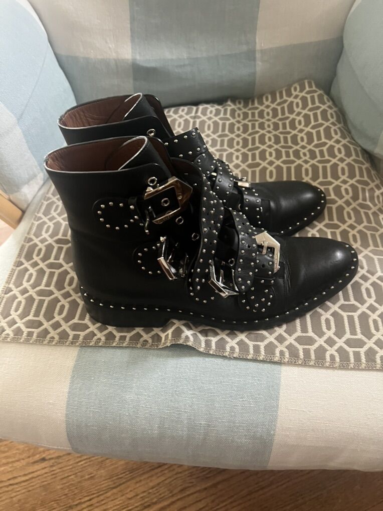Givenchy Black Leather Boots
