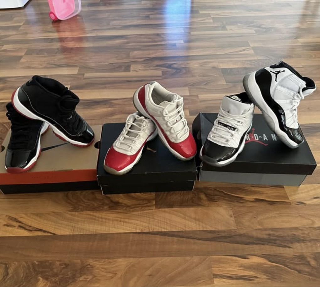 Jordan 11's 3 Pairs