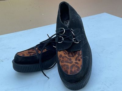 Cheeta print hipster shoes-Creepers
