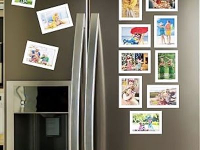 Calling all grandparents!!!!! Lot of 50 Magnetic Photo Frames - 4x6 Inch Picture Display, Refrigerator, Locker, Whiteboard Deco