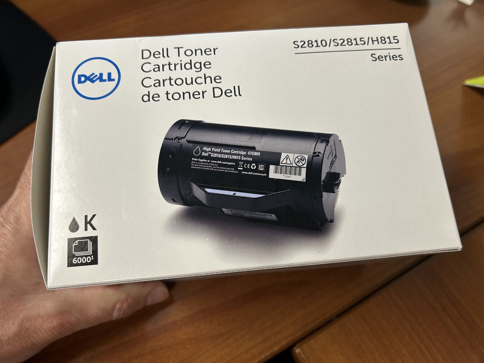 Dell Toner Cartridge S2810/S2815/H815 (New Factory Sealed)