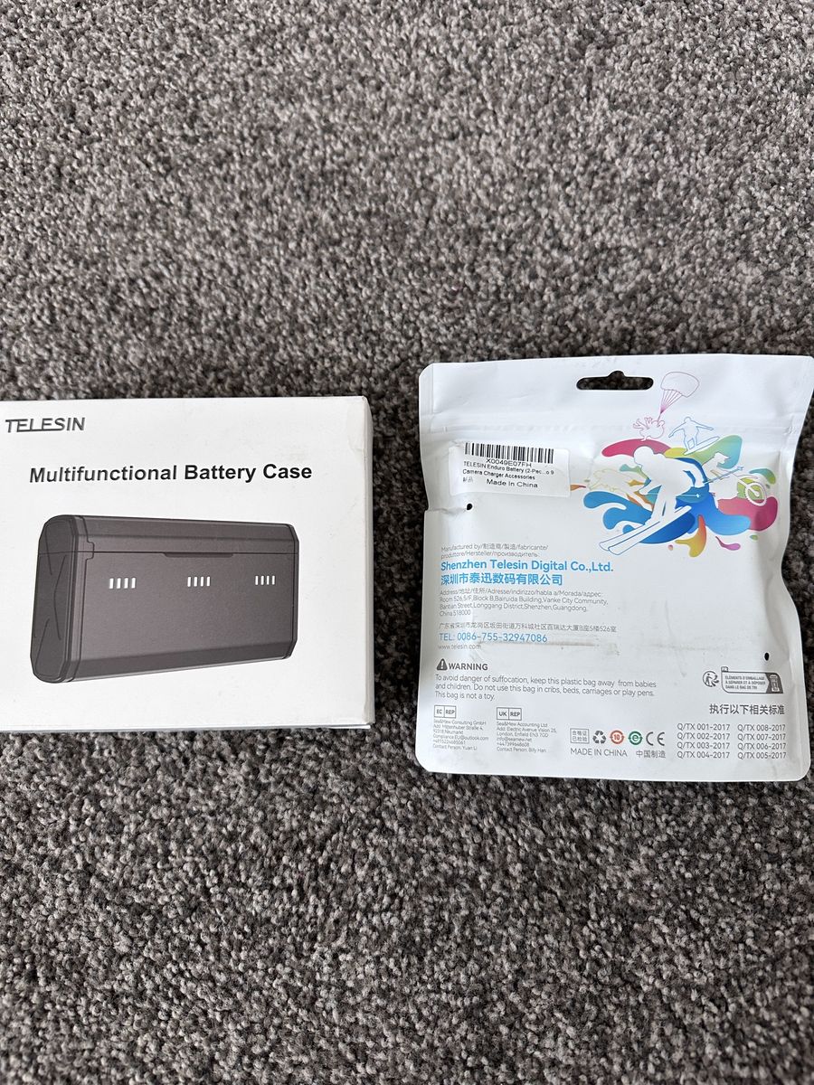 GoPro Enduro battery and case. Telesin 12 11 10 9