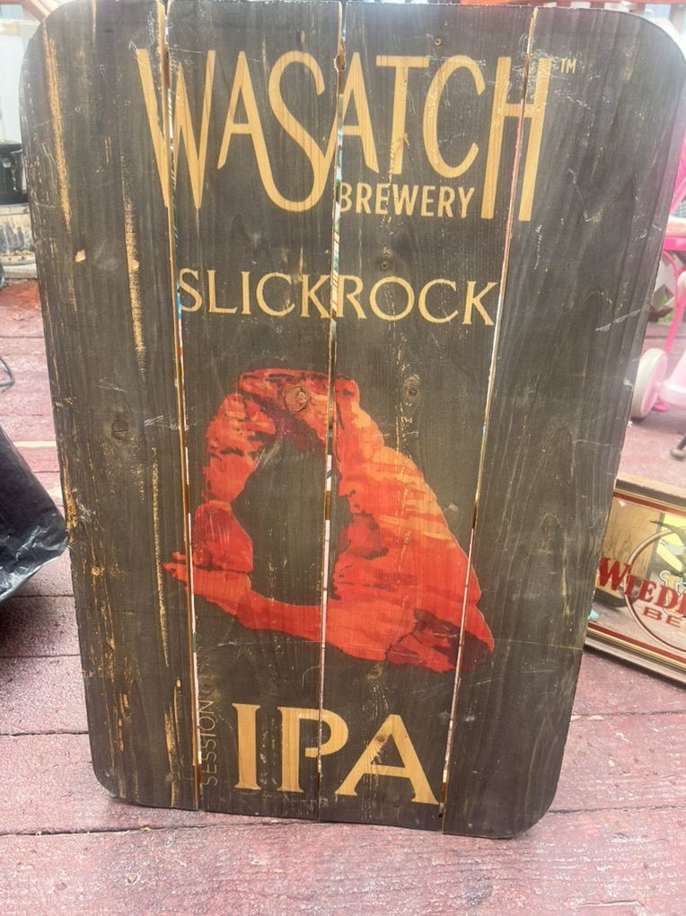 Wasatch Brewery Bar sign