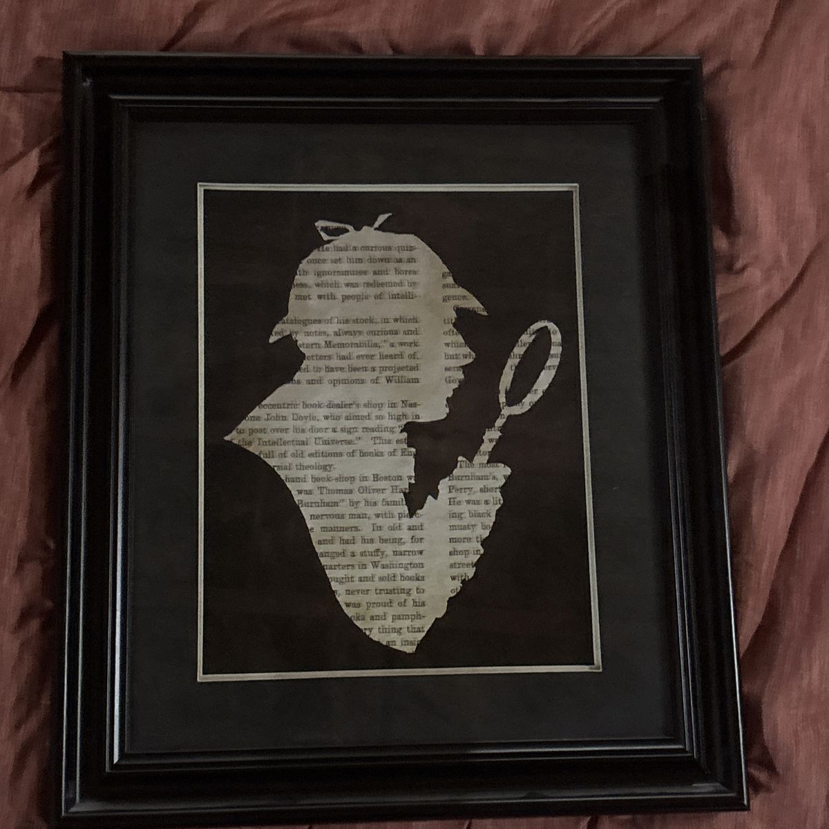 20 x 17.5 Sherlock Holmes Glass Framed Poster