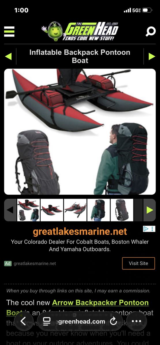 Arrow Backpacker Pontoon Boat