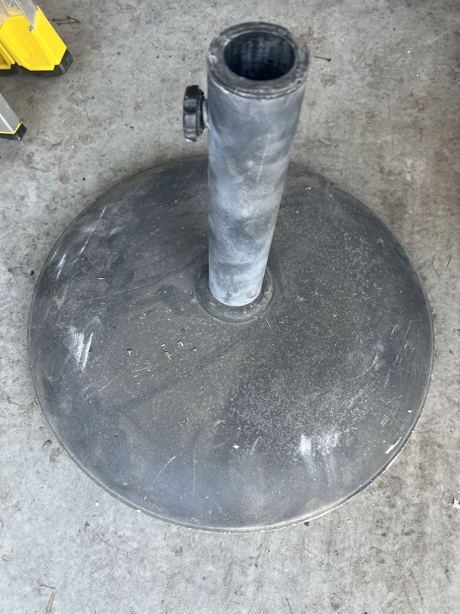 Concrete outdoor umbrella base