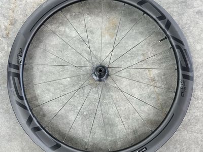 Roval Rapide CL 50 carbon fiber front rim and wheel