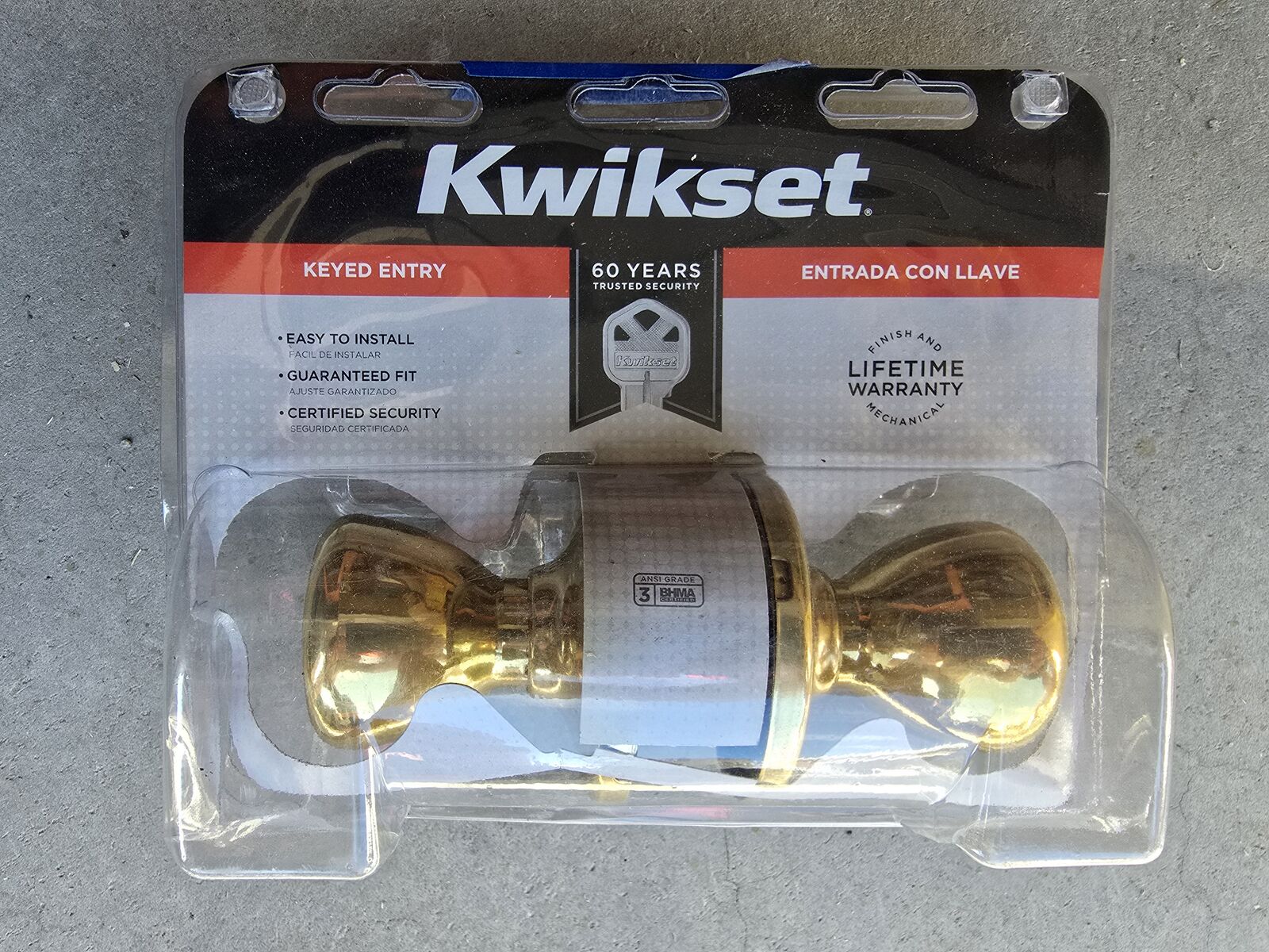 Kwikset Locking Doorknob