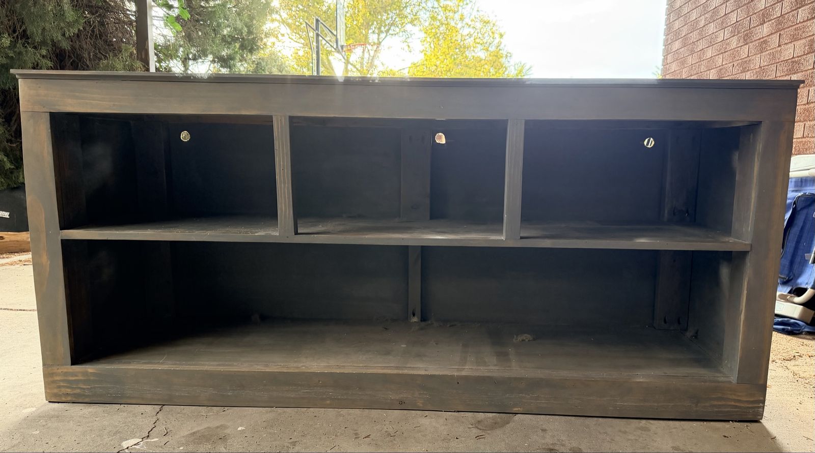Hand Built Wooden TV Stand Media Console
