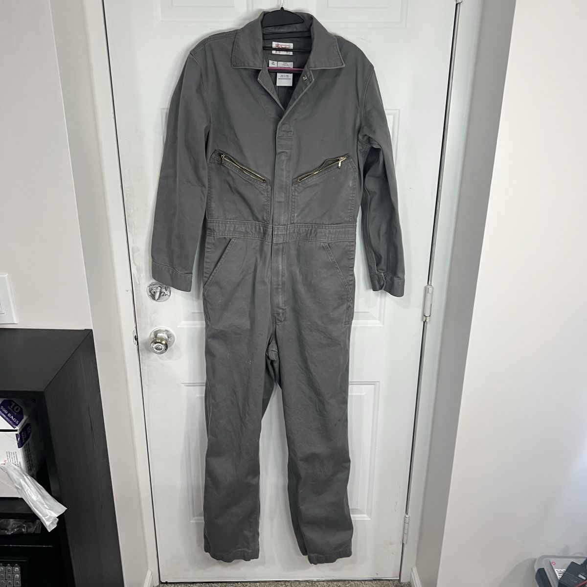 Walls Master Made 36T Gray Cotton Duck Canvas Work & Welding Coveralls