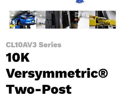 Challenger Lift CL10V3 Versymmetric 10K Two-Post 10,000 lbs