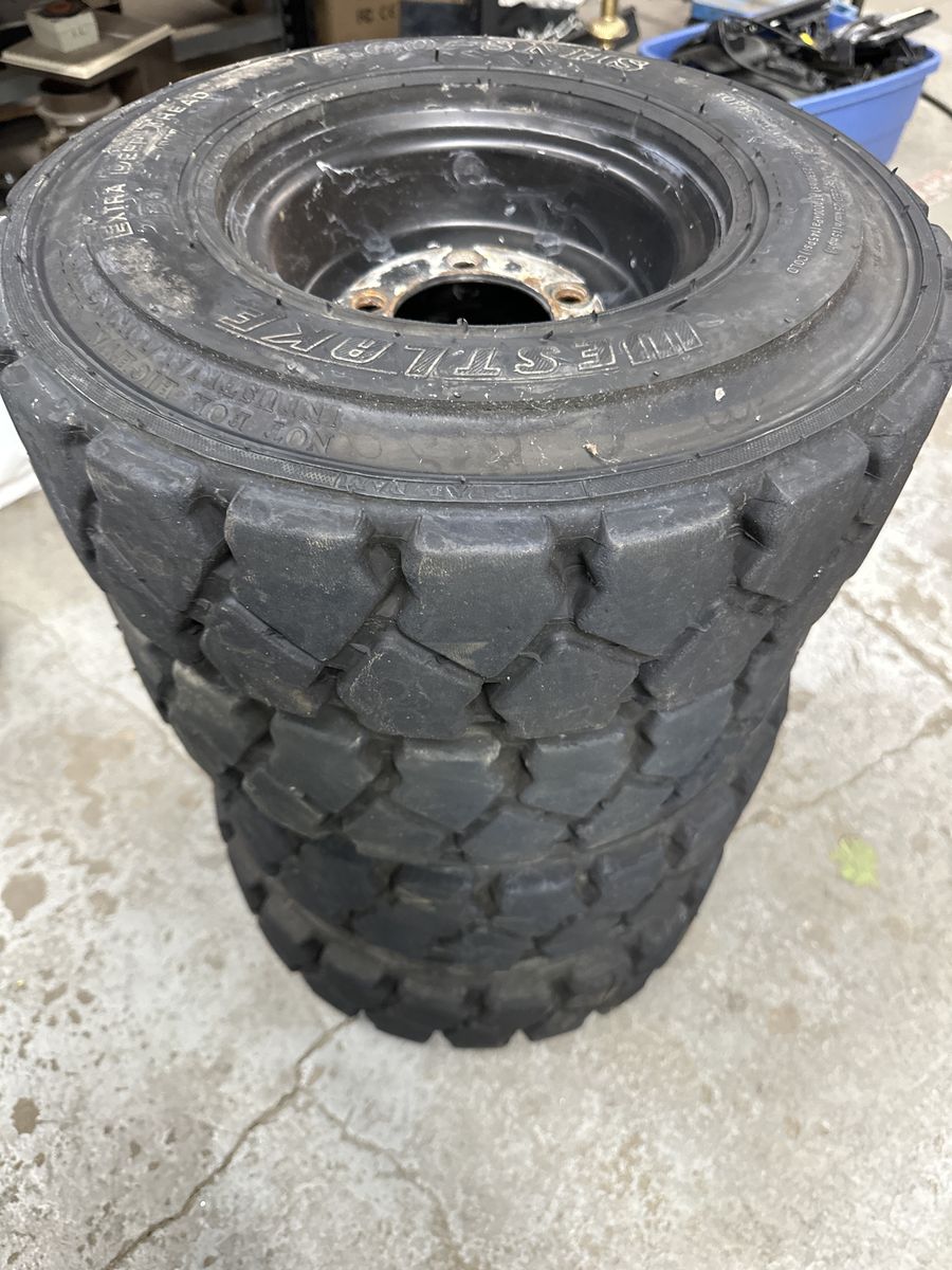Set of 4 Forklift Tires 5.00-8 NHS Load Range E