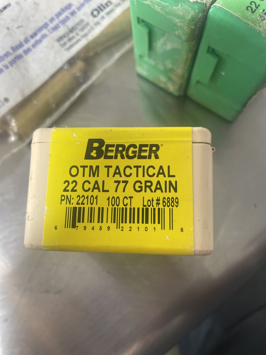 Berger .224 77gr